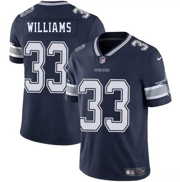 Men & Women & Youth Dallas Cowboys #33 Javonte Williams Navy 2025 Vapor Untouchable Limited Stitched Jersey